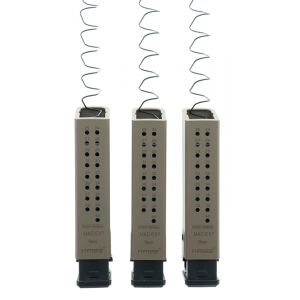 KRISS Vector Gen 2 9mm +23 Round Magazine Extension Kit for Glock 17 Magazines 3-Pack - FDE