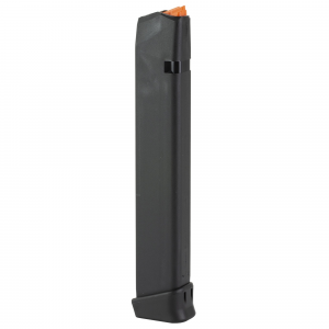 Glock Gen 5 Glock 17 9mm 33-Round Factory Magazine - BLK w/ ORG - 