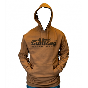 GunMag Premium Cotton Logo Hoodie (Saddle Brown M)