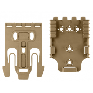 Safariland Quick Locking System Kit - 1 QLS 19 Fork / 1 QLS 22 Receiver FDE