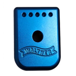 Walther Taylor Freelance +0 Competition 9mm / .40cal Magazine Extension for PPQ Pistols - BLUE
