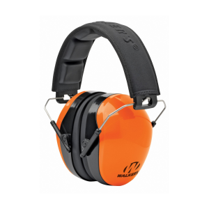 Walker's Passive Folding Hearing Protection With Padded Headband - Orange