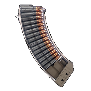 US Palm AK30R AK-47 7.62x39mm 30-Round Magazine - Translucent FDE