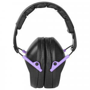 Walker's Pro Low Profile Folding Hearing Protection - Black/Purple