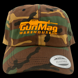 Hat M81 Woodland Camo with Orange Logo One-Size-Fits-All