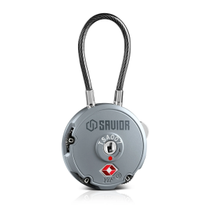 Savior Equipment 3-Digit Steel Cable Lock - Gray