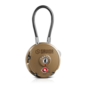 Savior Equipment 3-Digit Steel Cable Lock - Dark FDE
