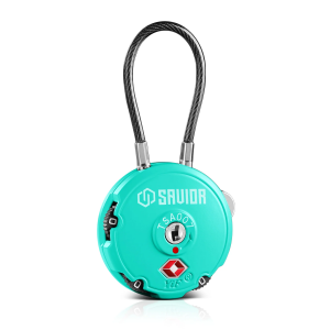 Savior Equipment 3-Digit Steel Cable Lock - Teal