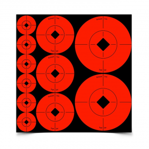 Birchwood Casey 1" / 2" / 3" Target Spots Assorted Size Target 10-Pack - Orange