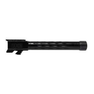 Faxon Firearms Match Series Flame Fluted Barrel for Glock 17 Gen 5 Pistols - 1/2x28-Black