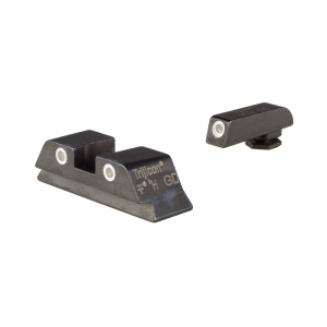 Trijicon Bright & Tough Tritium Night Sights for Glock 43X / 42 / 48 Green Tritium Rear With White Outline