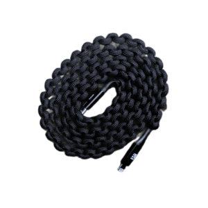 Dark Energy Lightning to USB-C Paracord Cable - Black