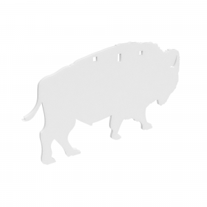 Birchwood Casey AR500 3/8" 3-Hole Bison Silhouette Steel Target