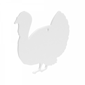 Birchwood Casey AR500 3/8" 1-Hole Turkey Silhouette Steel Target