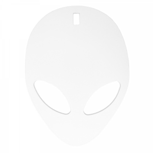 Birchwood Casey AR500 3/8" 1-Hole Alien Silhouette Steel Target
