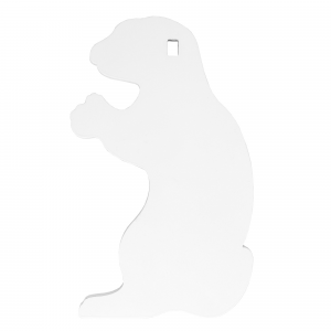 Birchwood Casey AR500 3/8" 1-Hole Gopher Silhouette Steel Target