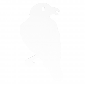 Birchwood Casey AR500 3/8" 1-Hole Crow Silhouette Steel Target