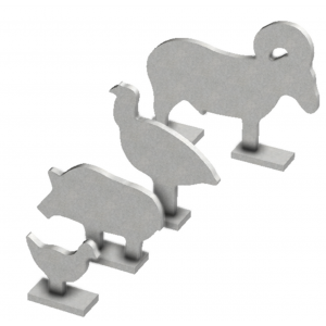 Birchwood Casey Silhouette Knock Over Targets 4-Pack