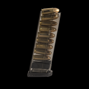 ETS 9mm 9-Round Extended Magazine for Glock 43 Pistols - Carbon Smoke