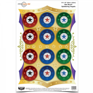 Birchwood Casey 12x18" Pregame Star Burst Target 8-Pack