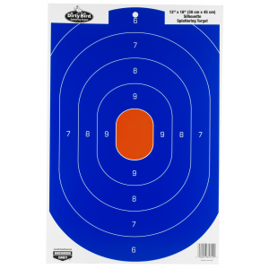 Birchwood Casey 12x18" Dirty Bird Blue / Orange Silhouette Target 8-Pack