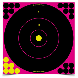 Birchwood Casey 12" Shoot-N-C Bullseye Target 5-Pack - Pink