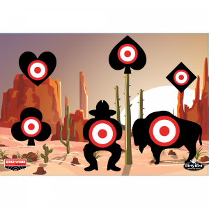 Birchwood Casey 12x18" Dirty Bird Aces High Target 6-Pack