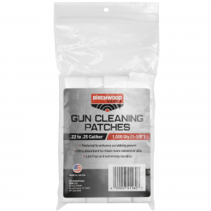 Birchwood Casey 1 1/8" .22 - .25 Cleaning Patches 1,000-Pack