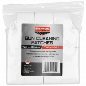 Birchwood Casey 1 3/4" 7mm - .38 Cleaning Patches 750-Pack