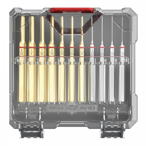 Real Avid Accu-Punch 11-Piece Standard Brass and Steel Pin Set