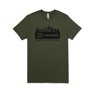 Savage Arms Landscape T-Shirt - Olive - M