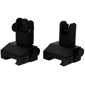 TacFire Spring Loaded Flip-Up Front and Rear Iron Sight Set