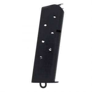 Metalform Standard 1911 Government .45 ACP Cold Rolled Steel 7-Round Magazine with Lanyard Loop, Welded Base Plate, Flat Follower