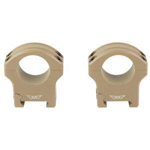 Warne Scope Mounts HyperLite Scope Rings - 1 Inch - High - Flat Dark Earth