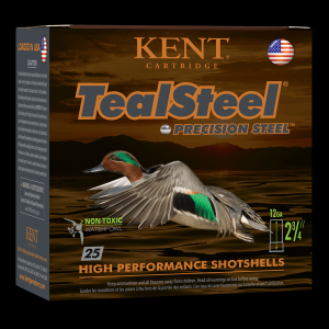 Kent Cartridge TealSteel 2.75" 12 Gauge Ammo #5 Shot 1.25oz 25 Shells