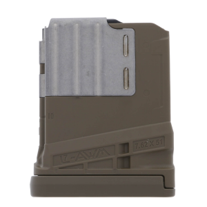 Lancer L7 AR-10 .308 / 7.62x51mm 5-Round Advanced Warfighter Magazine - Flat Dark Earth