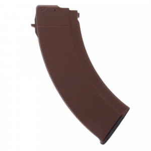 Bulgarian AK-47 7.62x39mm 30-Round Steel Lined Polymer Magazine - Brown - 