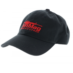 Hat Black with Red Logo One-Size-Fits-All