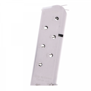 CMC Products Match-Grade 1911 Compact .45 ACP 7-Round Stainless Steel Magazine