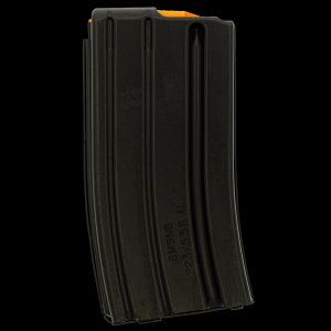 CPD AR-15 .223 / 5.56 20-Round Aluminum Magazine w/ Orange Follower - Black