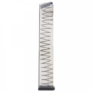 ETS 10mm 30-Round Extended Magazine for Glock 20 Pistols - Clear