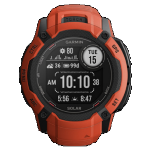 Garmin Instinct 2X Solar Smartwatch 50mm - Flame Red