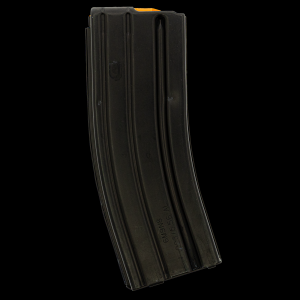 Duramag AR-15 .223, 5.56mm, .300BLK 30-Round Aluminum Magazine - Black With Orange Follower