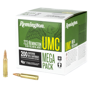 Remington UMC .223 Remington Ammo 55gr FMJ 200-Round Mega Pack ington UMC .223 Remington 55gr FMJ 200-Round Mega Pack Ammo