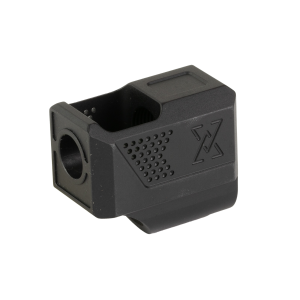 True Precision True-Lock 9mm Compensator for Glock 43, 43X, 48 Pistols - 1/2x28 - BLK