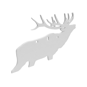 Birchwood Casey AR500 3/8" 3-Hole Elk Silhouette Steel Target