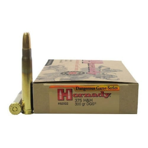 Hornady Dangerous Game .375 H&H Magnum Ammo 300gr DGS 20 Rounds nady Dangerous Game .375 H&H Magnum 300gr DGS 20 Rounds Ammo