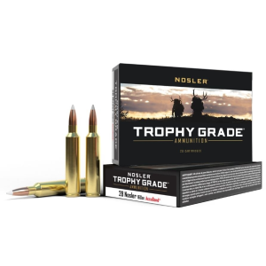 Nosler Trophy Grade 28 Nosler Ammo 160gr Accubond 20 Rounds ler Trophy Grade 28 Nosler 160gr Accubond 20 Rounds Ammo