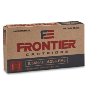 nady Frontier Cartridge 5.56x45mm NATO 62gr FMJ 150 Rounds Ammo