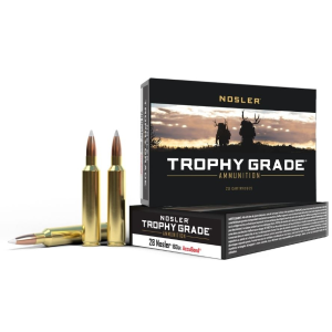 Nosler Trophy Grade 28 Nosler Ammo 160gr Partition 20 Rounds ler Trophy Grade 28 Nosler 160gr Partition 20 Rounds Ammo